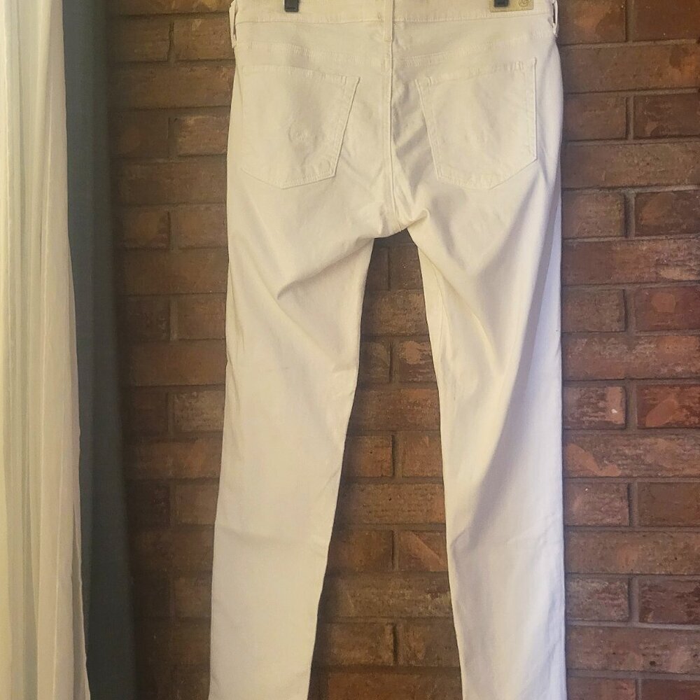 Like New! AG Abby Ankle Midrise Super Skinny Jean White - Size 31R - Picture 2 of 11